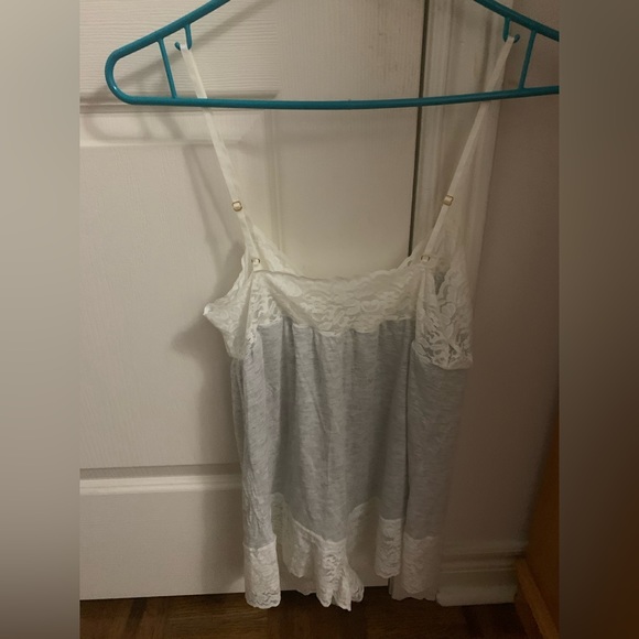 White and Grey Nightie Romper XS - Picture 2 of 5